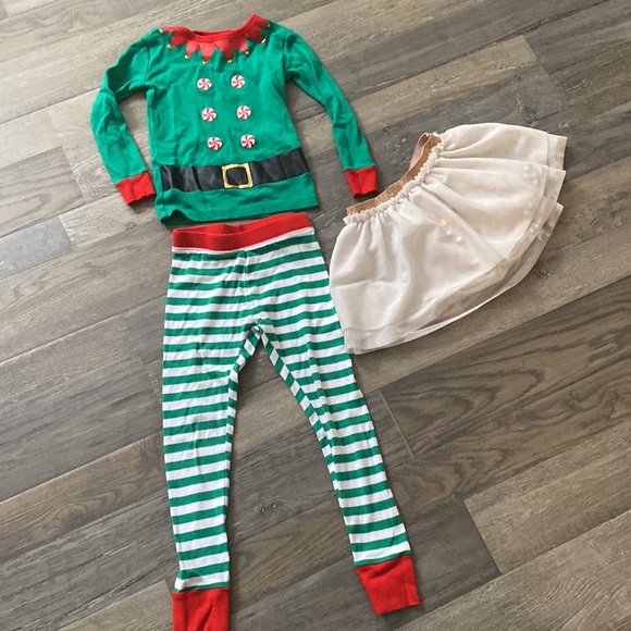 Christmas elf pajama and llama ugly sweater - Picture 2 of 4